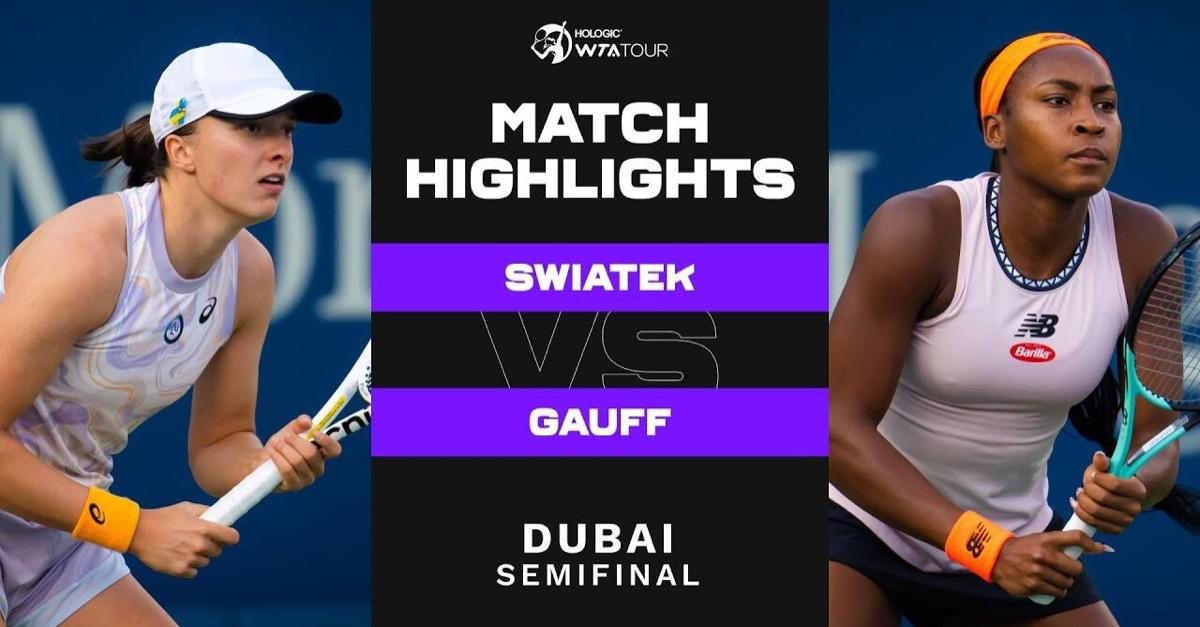 高芙迪拜半决赛惜败斯维托丽娜:3小时马拉松大战暴露正手短板